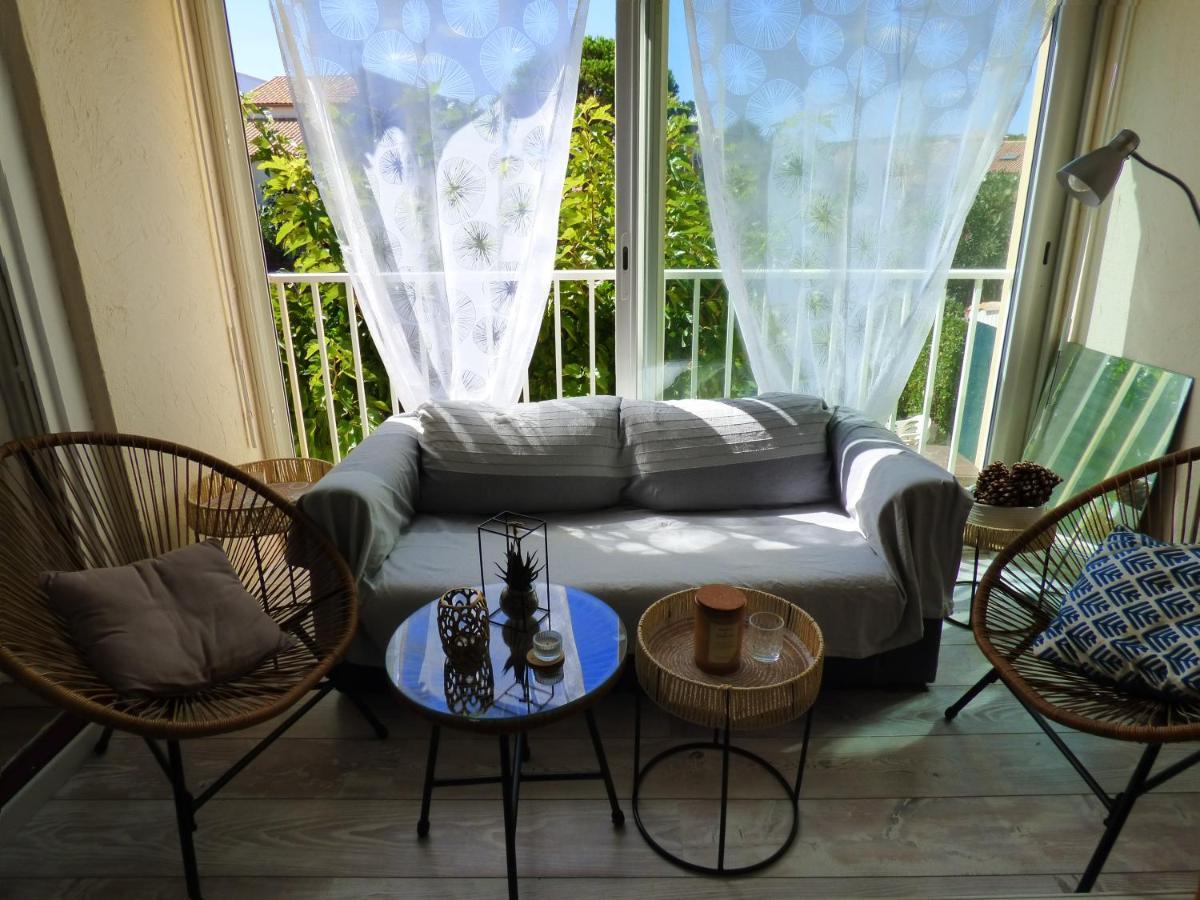 Charmant T2, Cabine, Parking, Les Balcons De La Mediterranee, Narbonne Plage Exterior foto